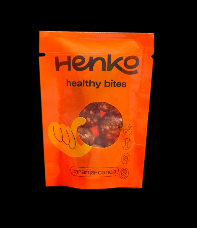Henko - Bouchées saines orange et cannelle 40g Bio