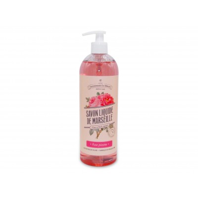 Savon liquide de Marseille rose pivoine Le Serail - Artisanal