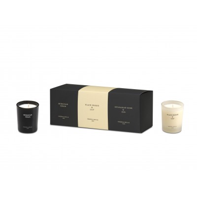 Pack de 3 Bougies Bulgarian Rose 70g, Black Orchid & Lily 70g, Amber & Sandalwood 70g - CERERIA MOLLA 1899