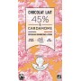 Organic Milk Chocolate 45% bar 80g & Cardamom - Maison Bonange