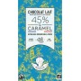 Tablette de chocolat 80g Lait Bio 45% & Caramel beurre salé - Maison Bonange