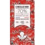 Tablette de chocolat 80g Noir Bio 70% & Mendiant de Noël - Maison Bonange