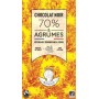 Tablette de chocolat 80g Noir Bio 70% & Agrumes - Maison Bonange