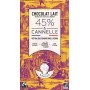 Organic Milk Chocolate bar 45% & Cinnamon 80g - Maison Bonange