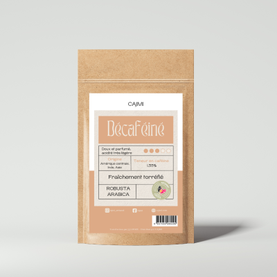 Café artisanal Décaféiné BIO - 250g
