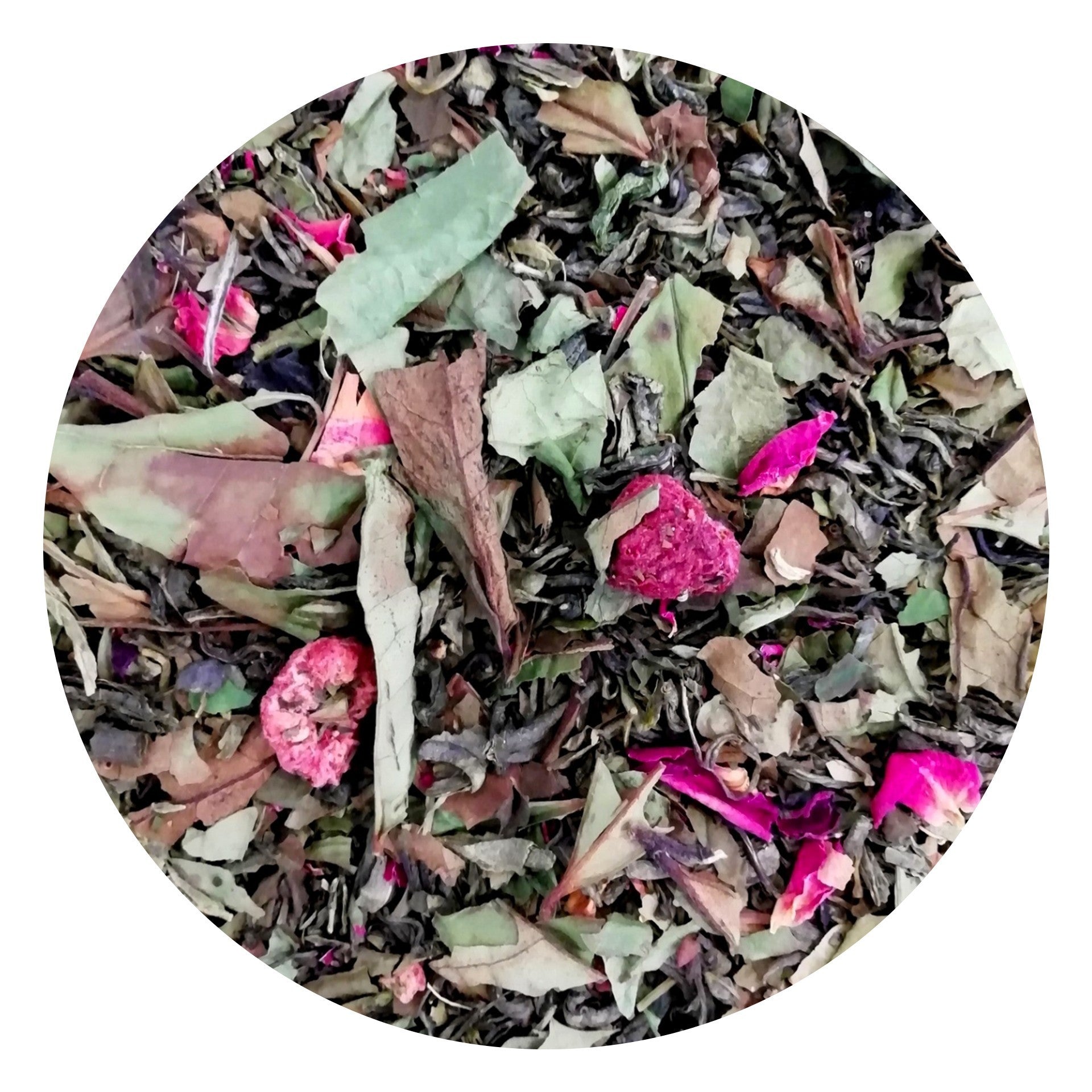 White tea, redcurrant, raspberry, rose