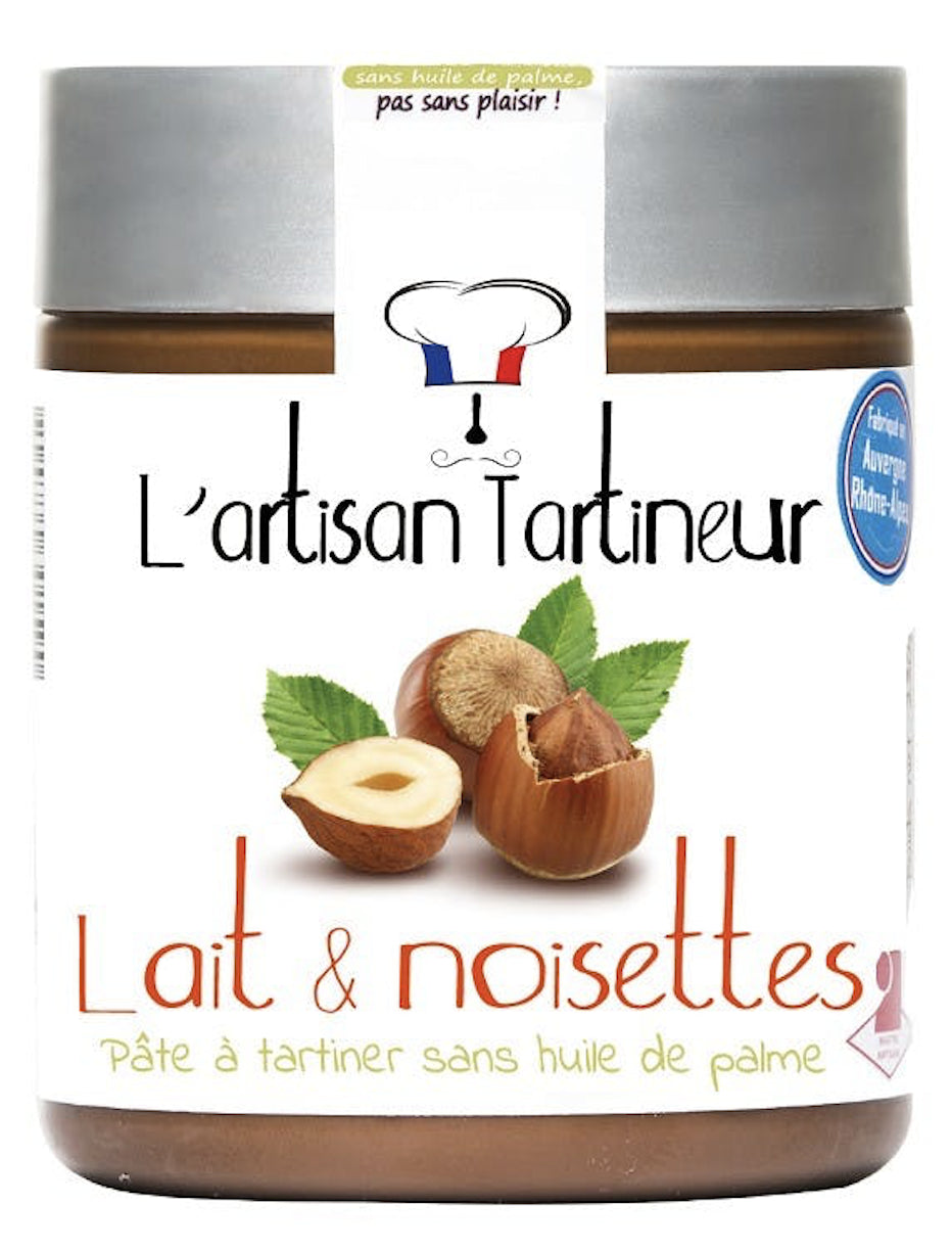 Spread - Milk Chocolate & Hazelnut 250g - L'artisan Tartineur