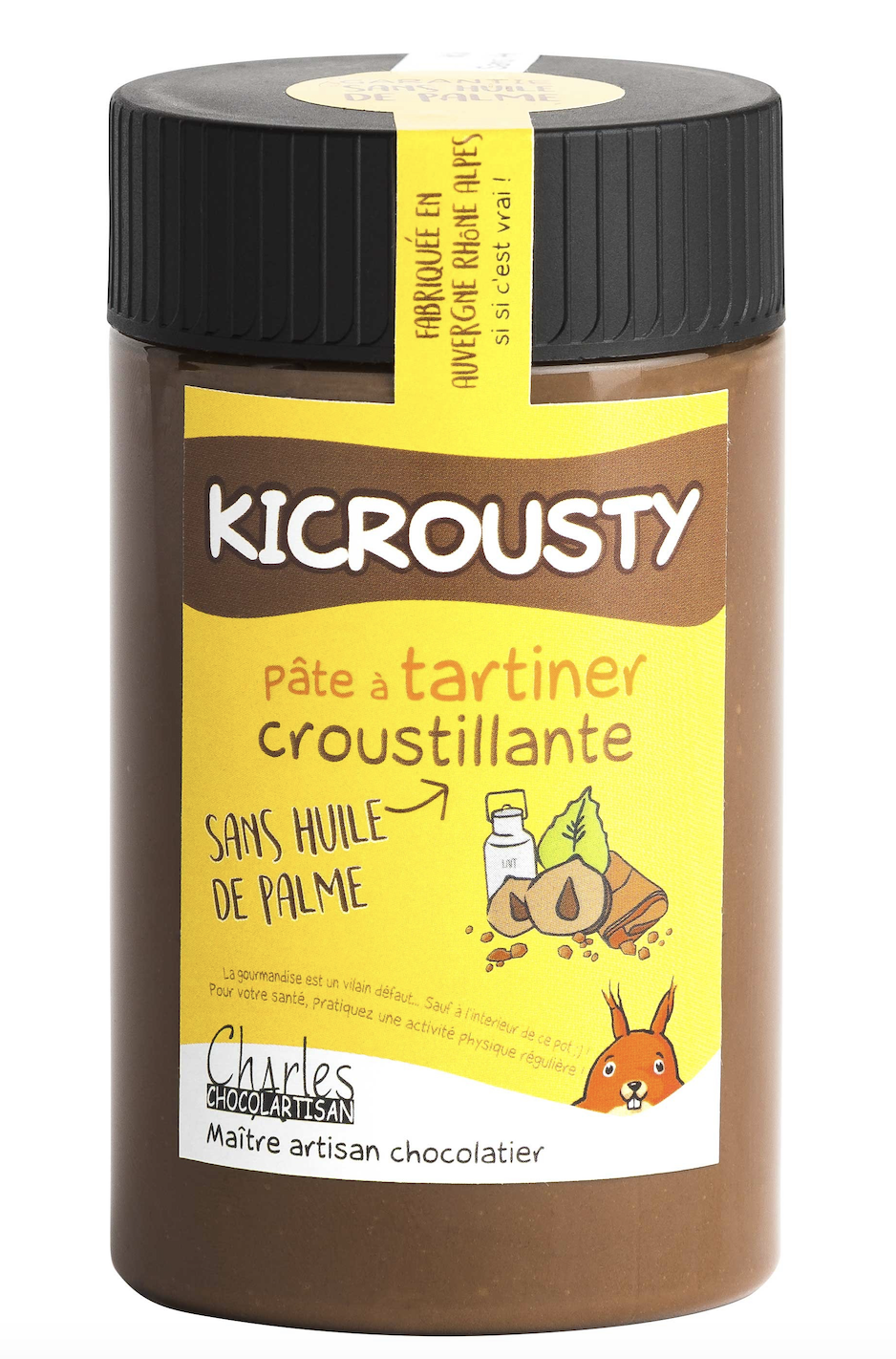 KICROUSTY Spread - Milk & Hazelnut Crunch 280g - Charles Chocolartisan