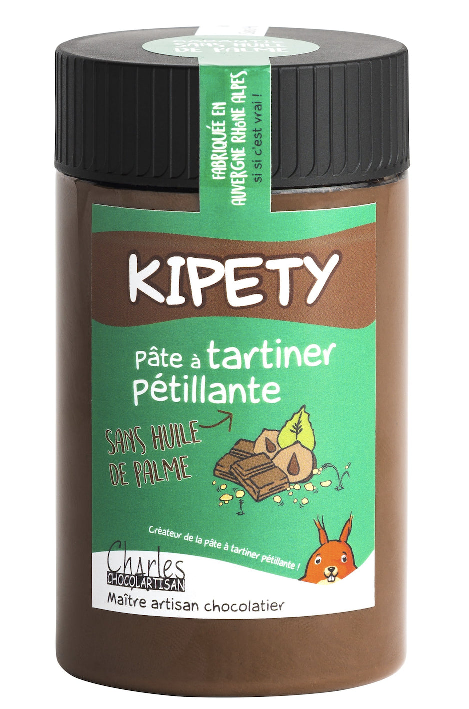 KIPETY Spread - Milk & Hazelnut Sparkling 280g - Charles Chocolartisan