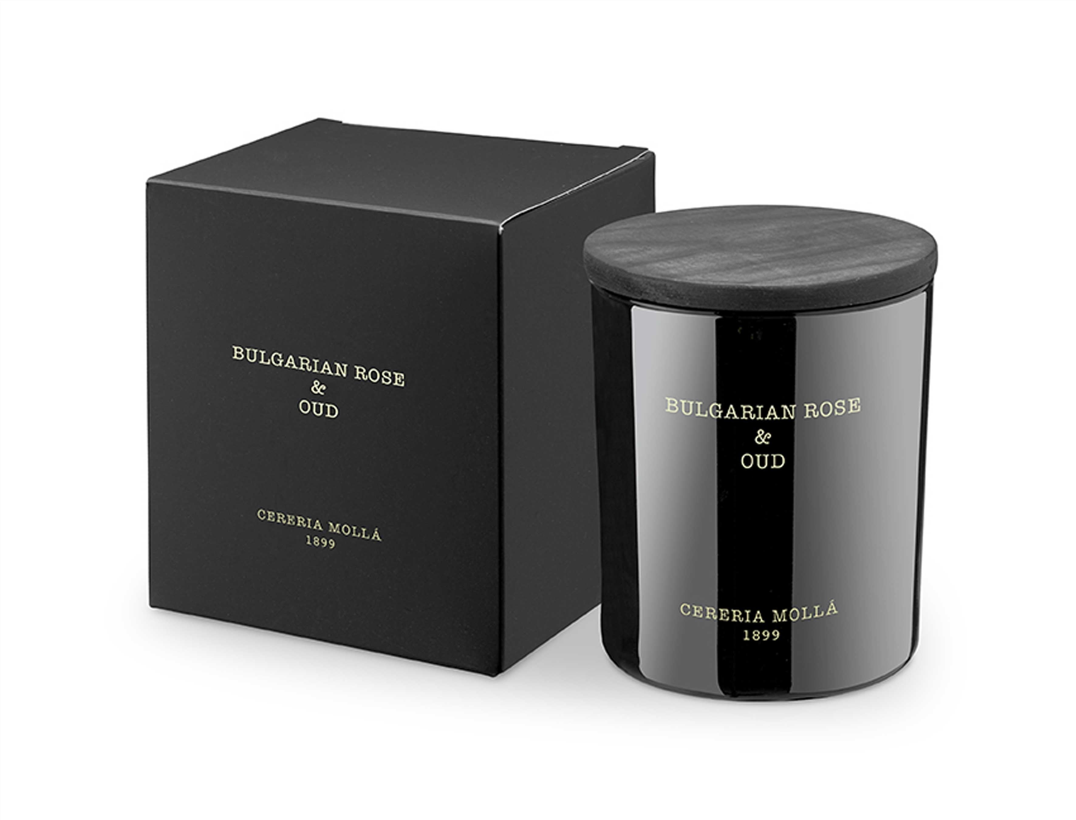 Bulgarian Rose & Oud Scented Candle 230g | Cereria Molla 1899