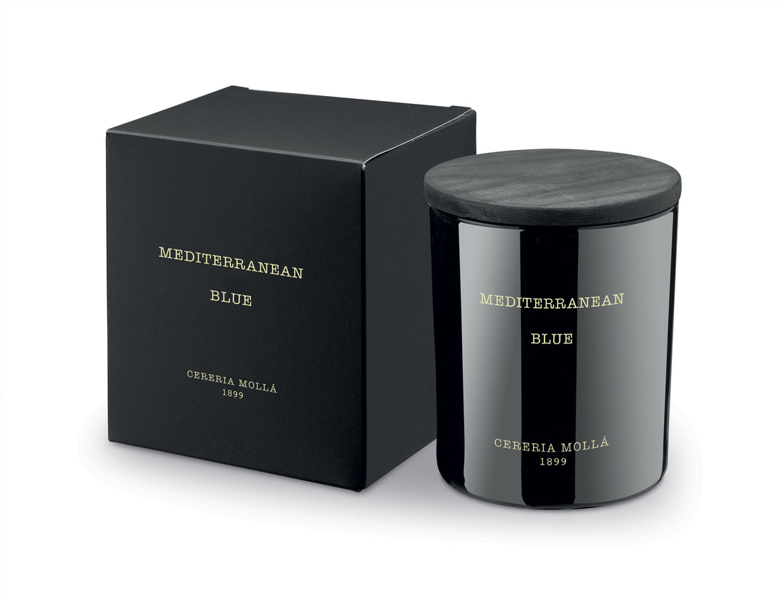 Bougie Mediterranean Blue premium 230gr - CERERIA MOLLA 1899