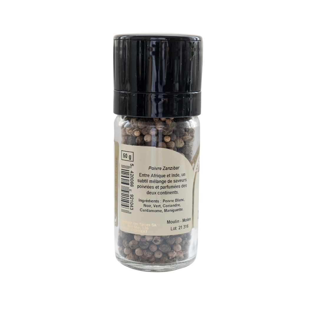 Comptoir des Epices - Zanzibar Pepper Mill 50g