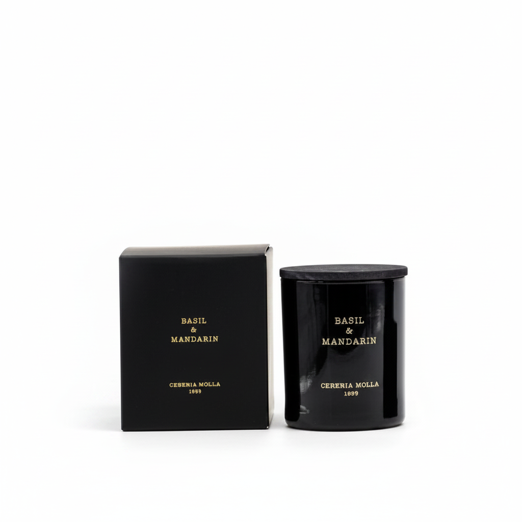 Basil &amp; Mandarin Scented Candle 230g | Cereria Molla 1899