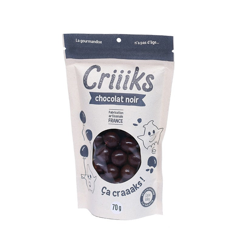 CRIIIKS - Billes de céréales Chocolat noir - 65g