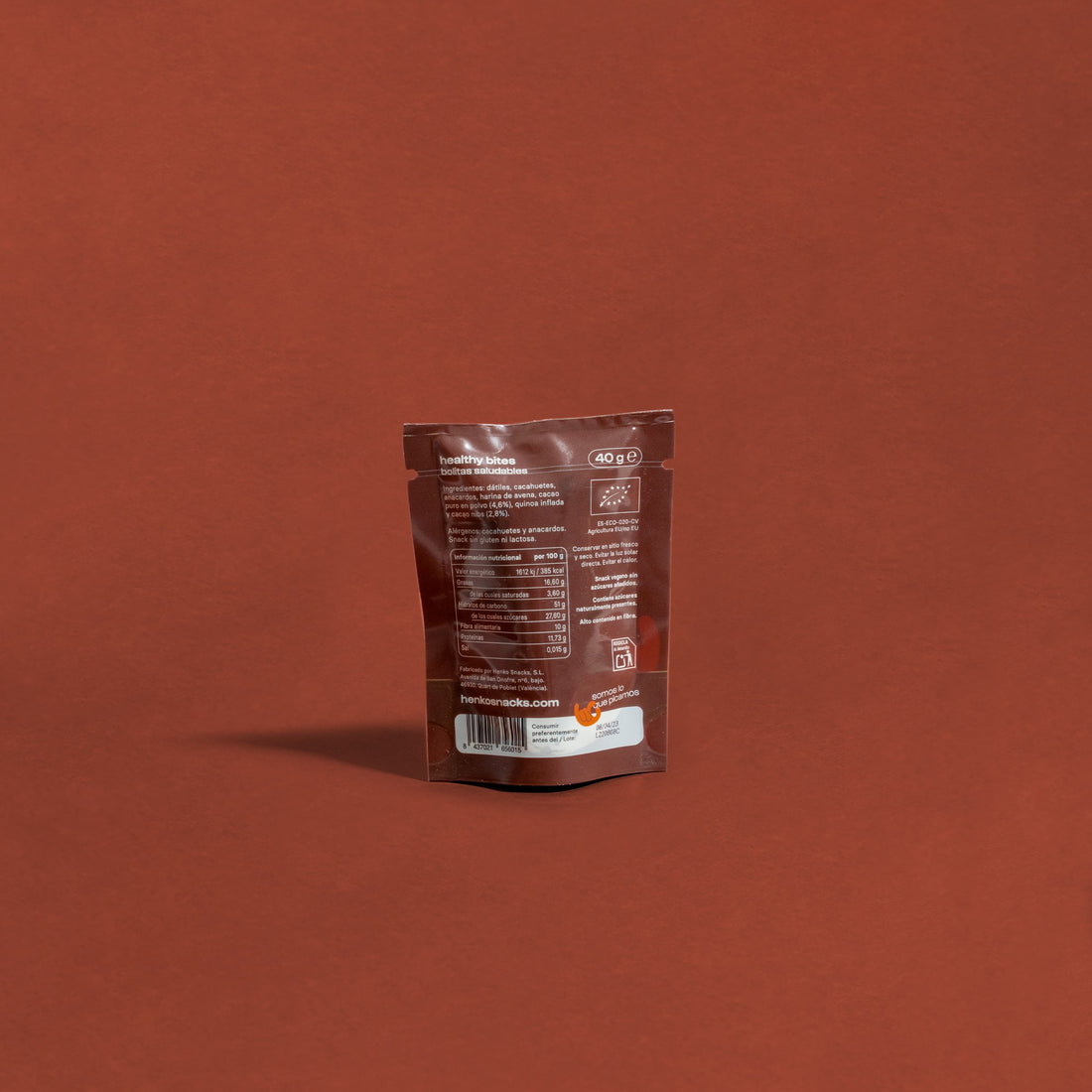 Bouchée énergétique au cacao Bio 40g - Henko