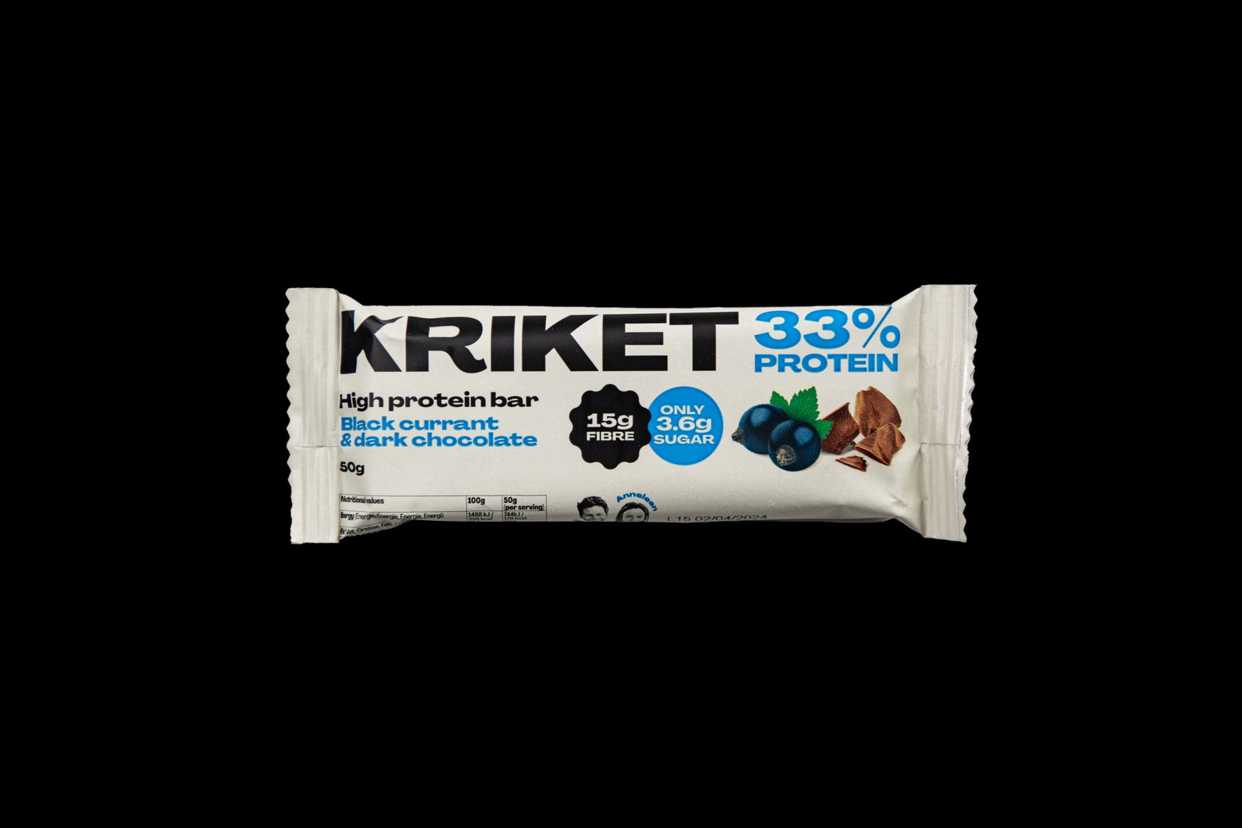 High Protein Bar Blackcurrant & Dark Chocolate - KRIKET