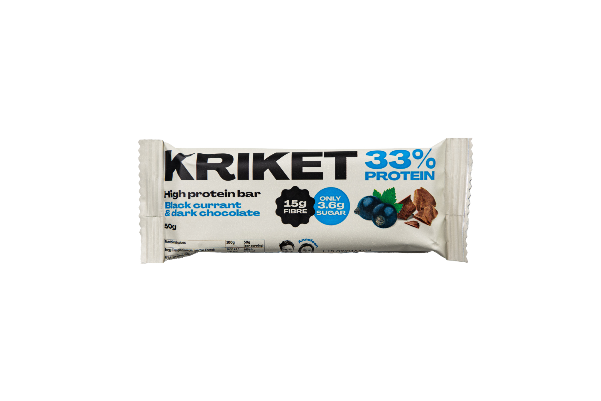 High Protein Bar Blackcurrant &amp; Dark Chocolate - KRIKET