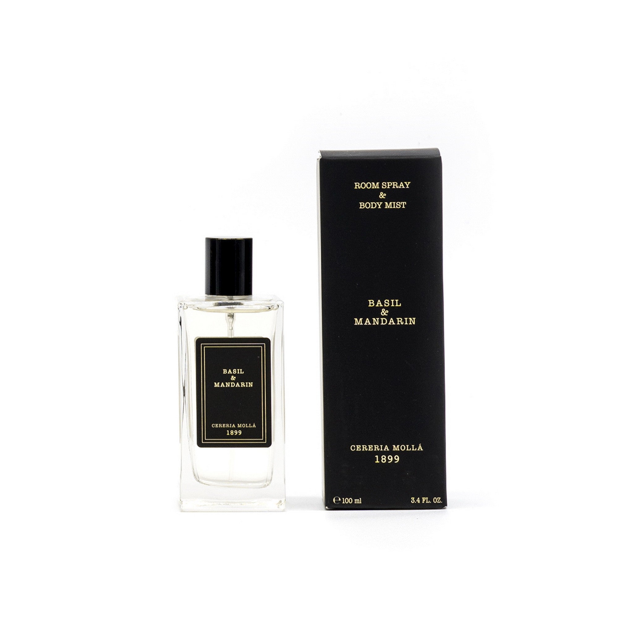 Parfum d’intérieur Brume Corporelle Basil Mandarin – Cereria Mollà – 100 ml