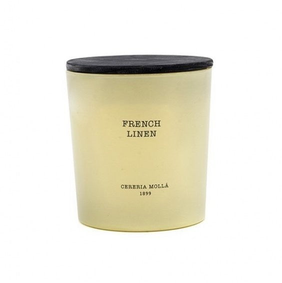 Bougie French Linen premium 600gr - CERERIA MOLLA 1899