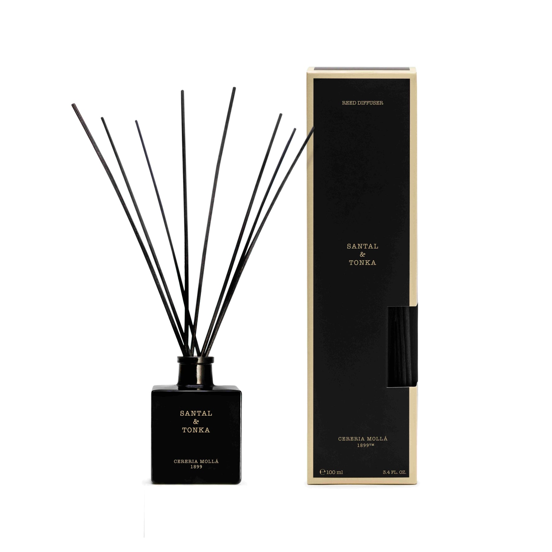 Mikado Santal & Tonka - 100 ml - pack Complet - Cereria Molla 1899