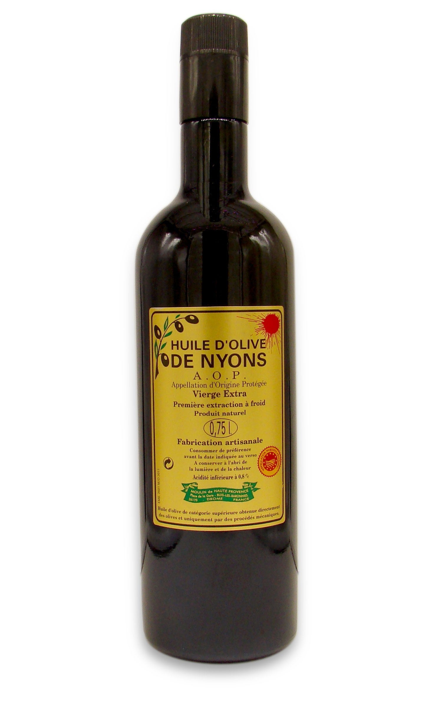 Olive oil AOP Nyons 75 cl - Moulin de Haute Provence