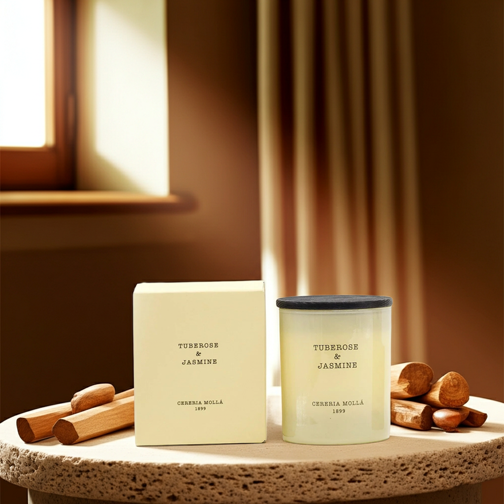 Bougie Parfumée Tuberose & Jasmine 230gr | CERERIA MOLLA 1899