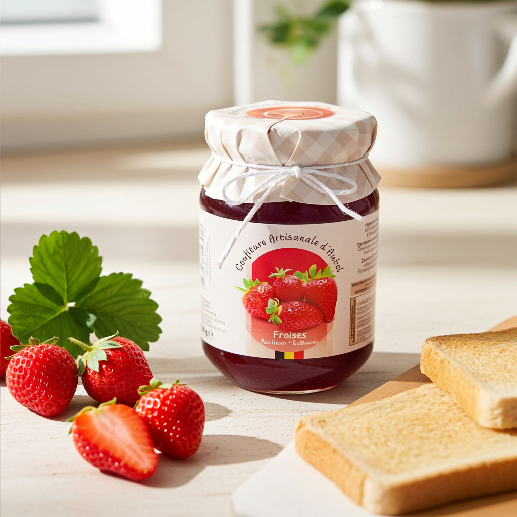Confiture Artisanale Fraise 330g I Siroperie d’Aubel