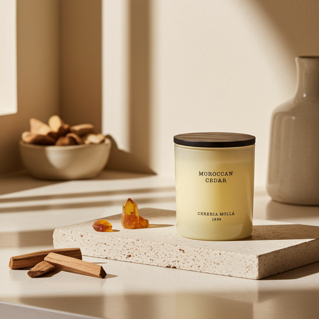 Bougie Parfumée Moroccan Cedar 230g | Cereria Mollá 1899