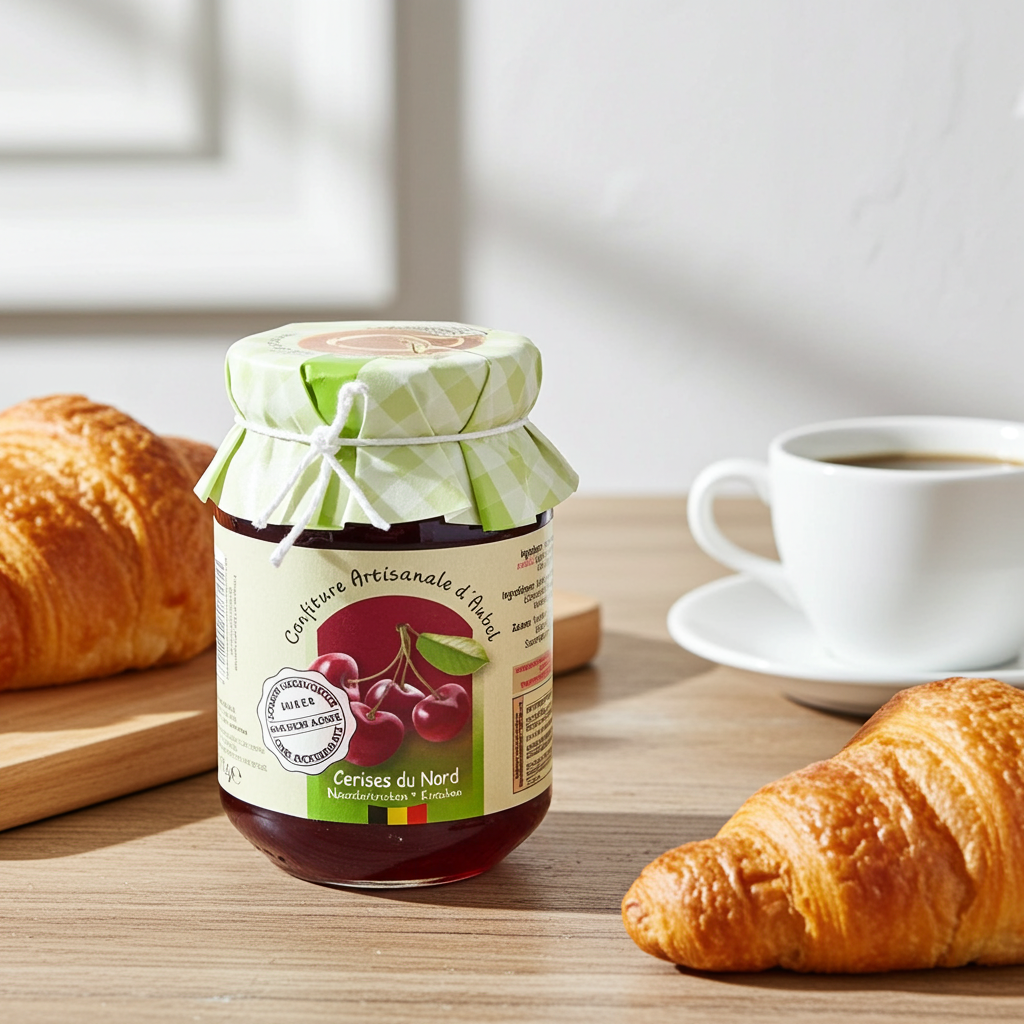 Confiture Artisanale Cerise sans sucre 330g I Siroperie d’Aubel