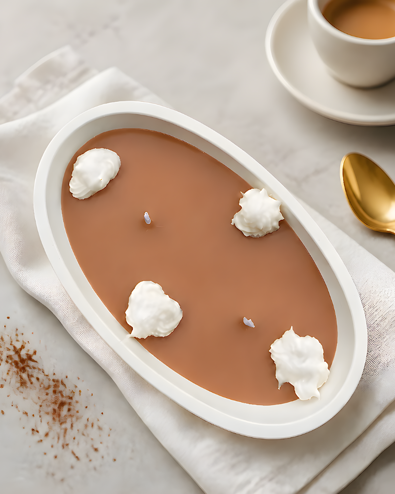 Bougie Parfumée Nuage de Cappuccino 370g | Lueur & Cire