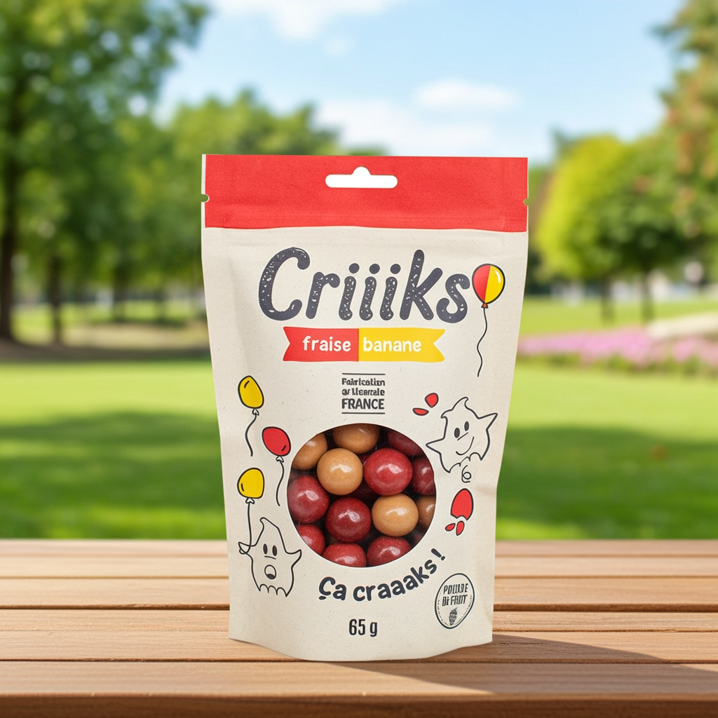 Billes de céréales Fraise banane 65g | CRIIIKS