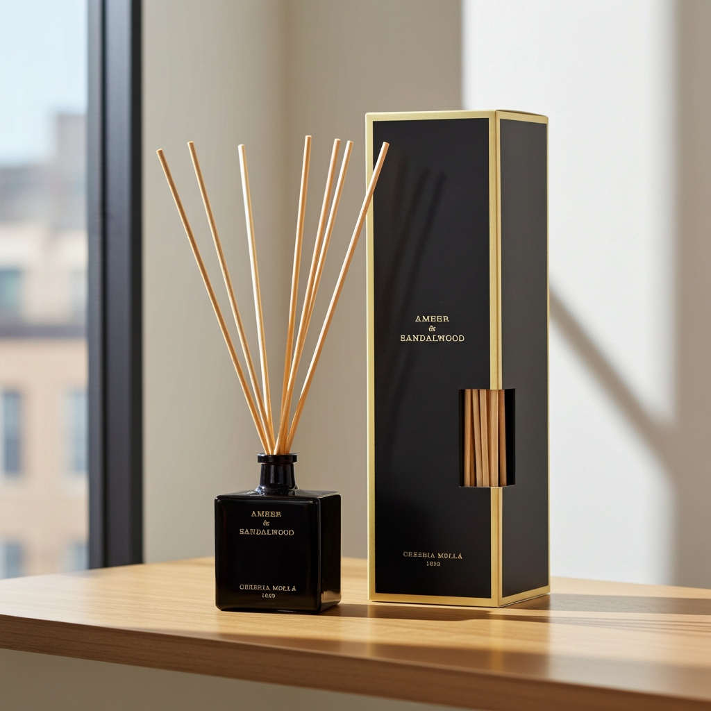 Diffuseur Mikado Amber & Sandalwood 100ml | Cereria Mollá 1899