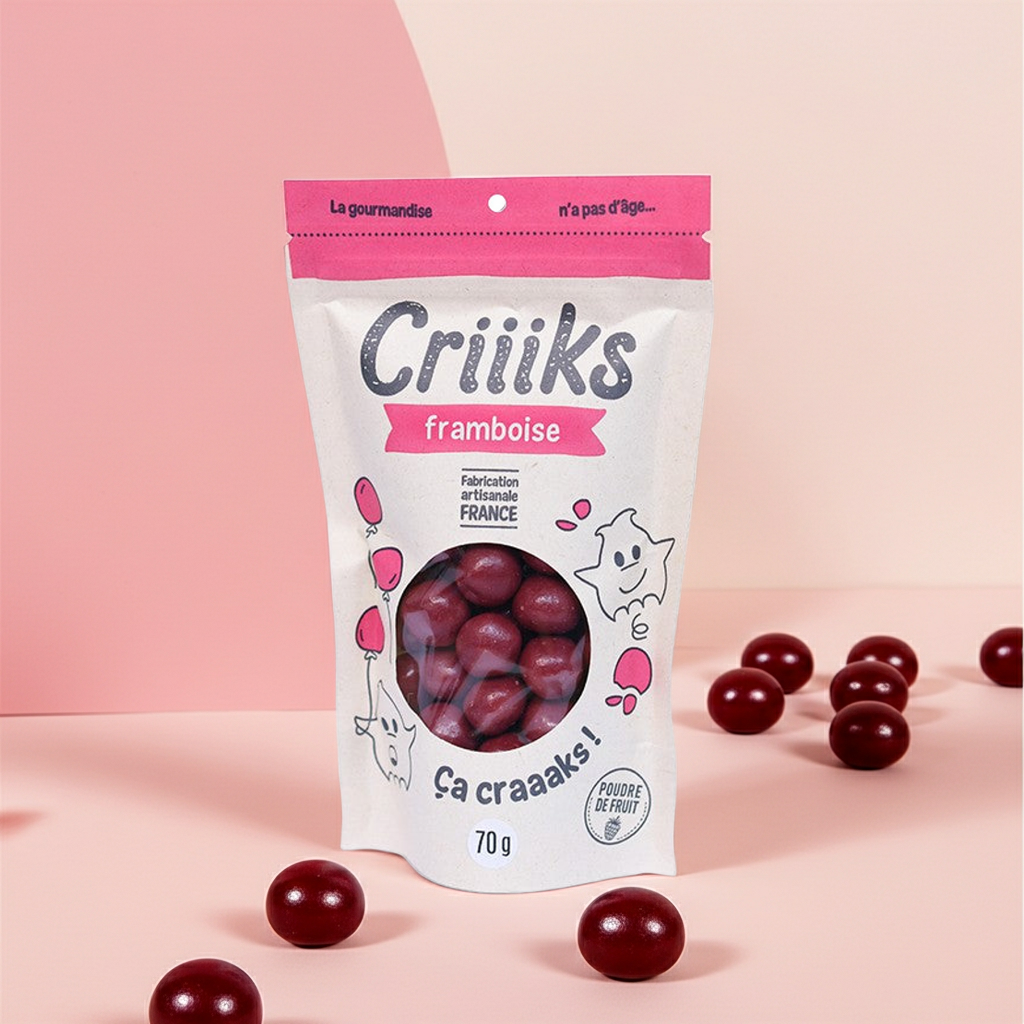 Billes de céréales Framboise 60g | CRIIIKS