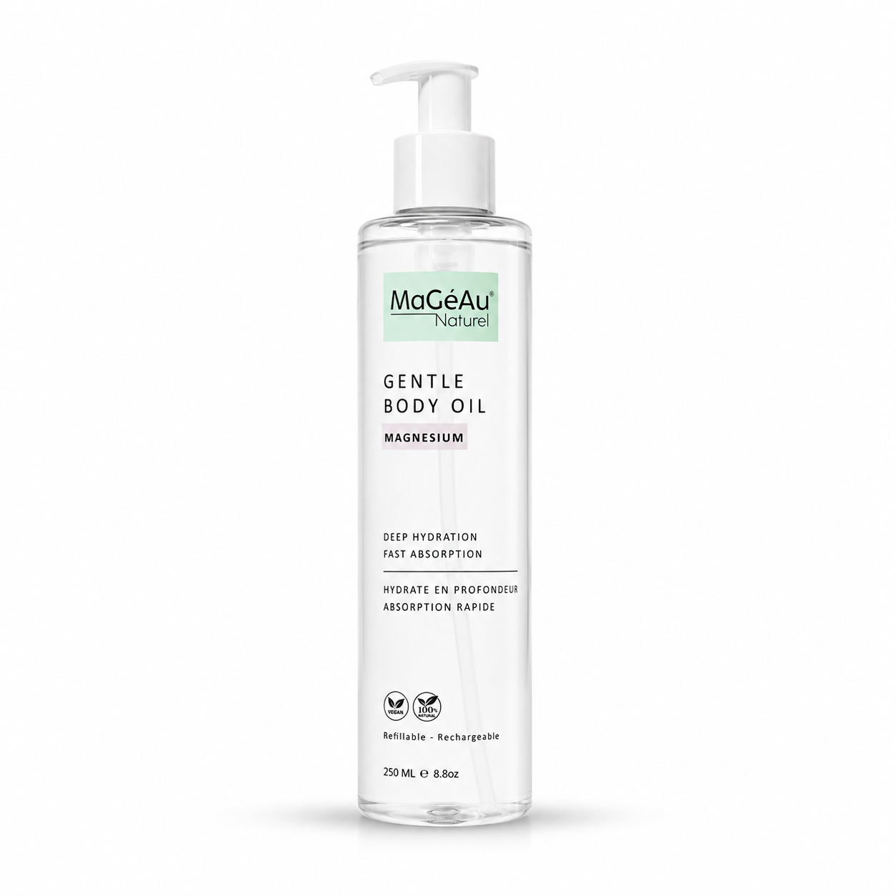 Huile Corps au Magnésium 250ml | MaGéAu Naturel