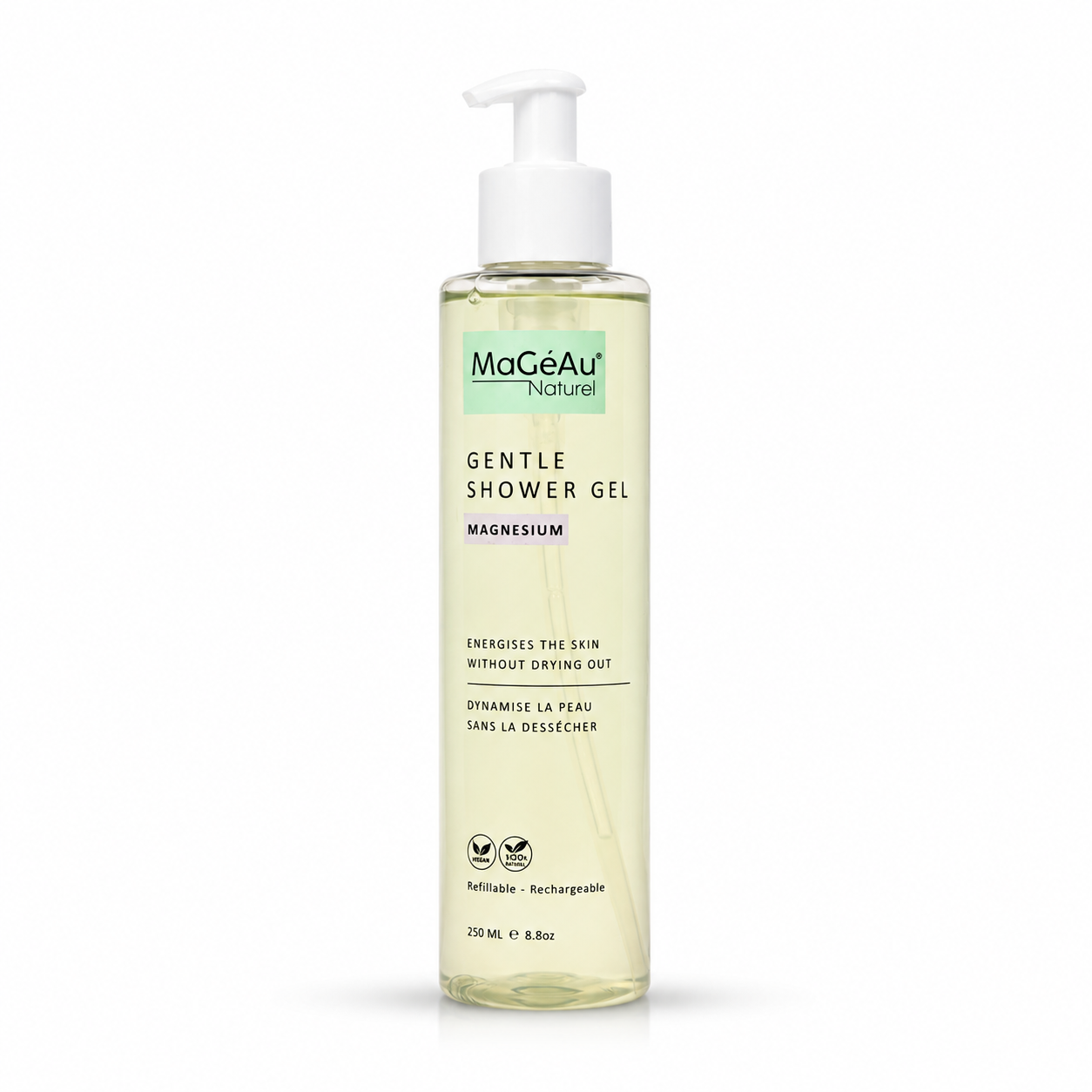 Gel Douche au Magnésium pour Peau Sèche & Sensible | MaGéAu Naturel