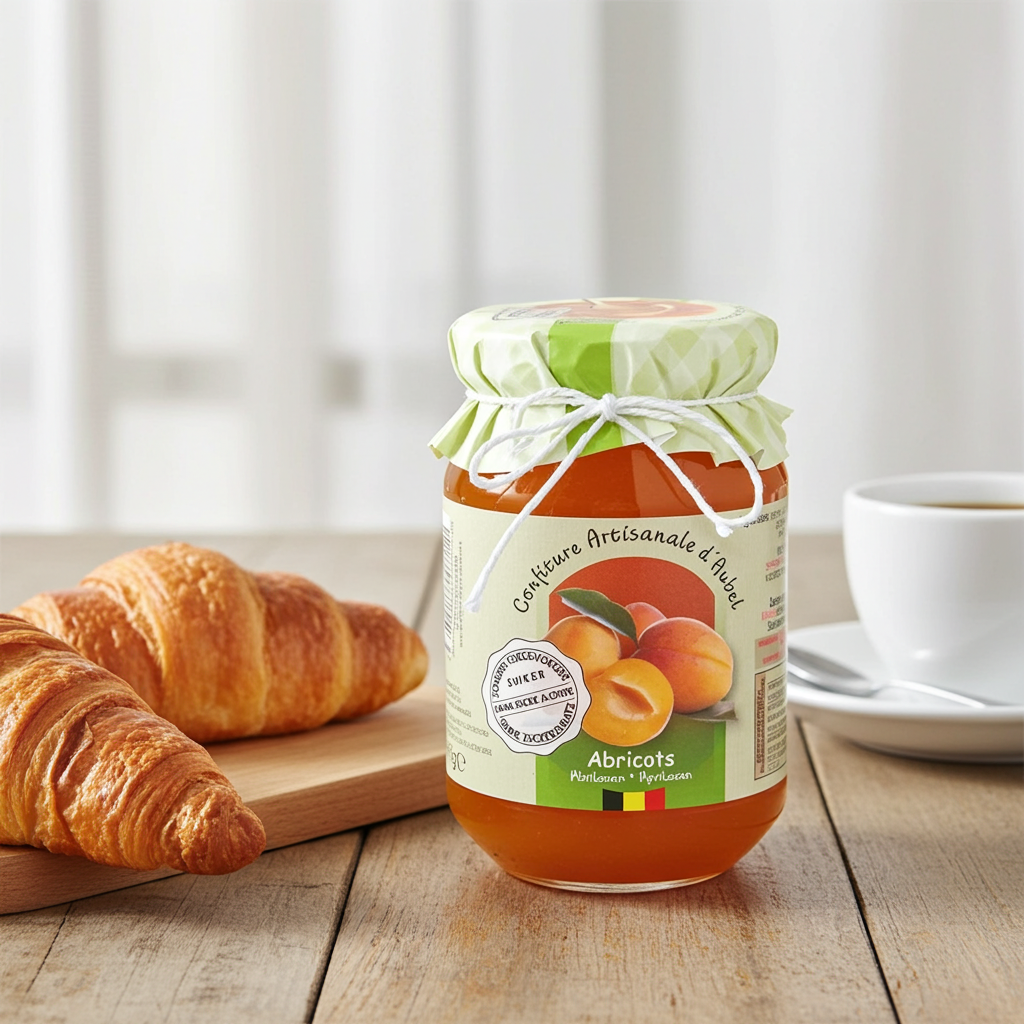Confiture Artisanale Abricot sans sucre 330g I Siroperie d’Aubel