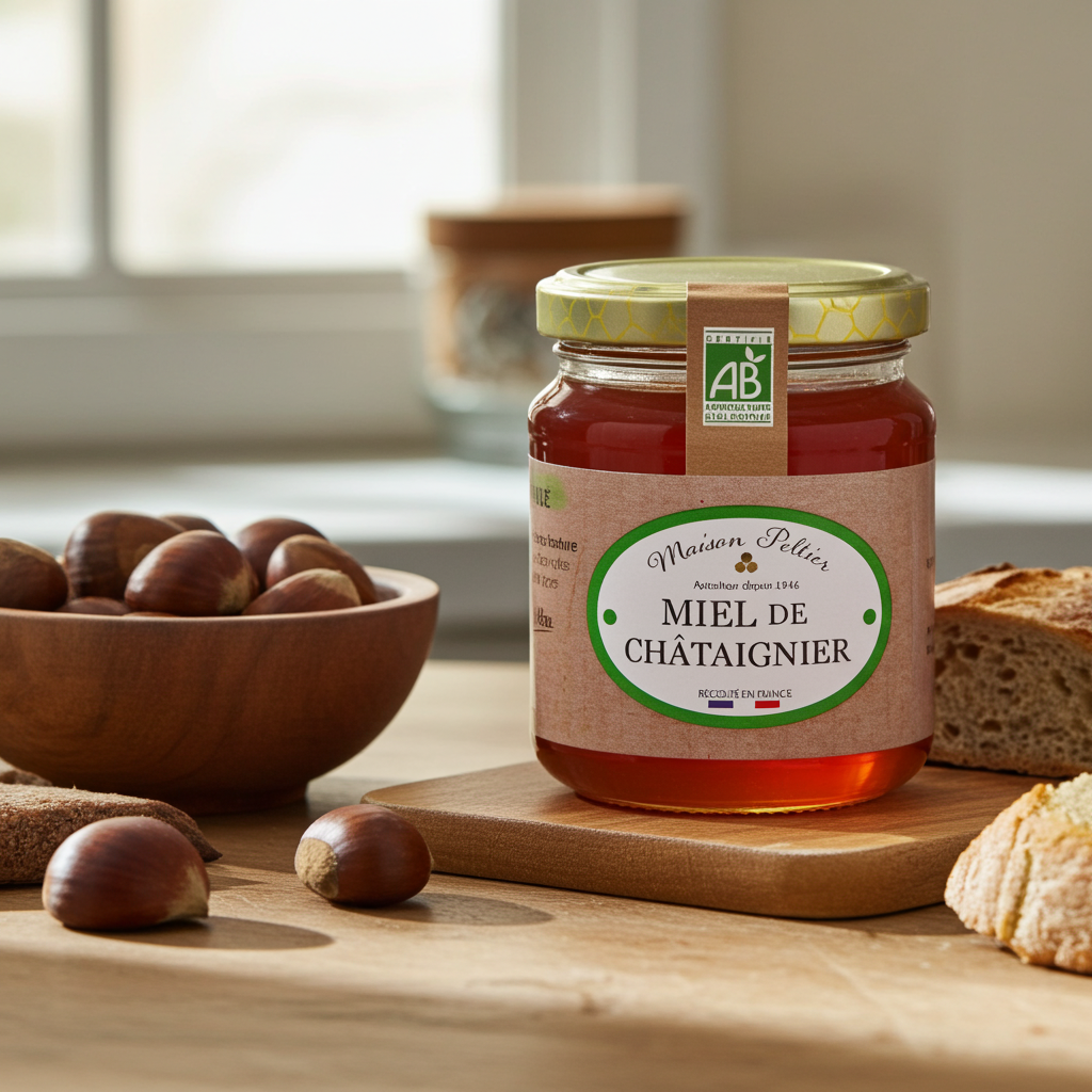 Kastanjehoning 250 g | Maison Peltier