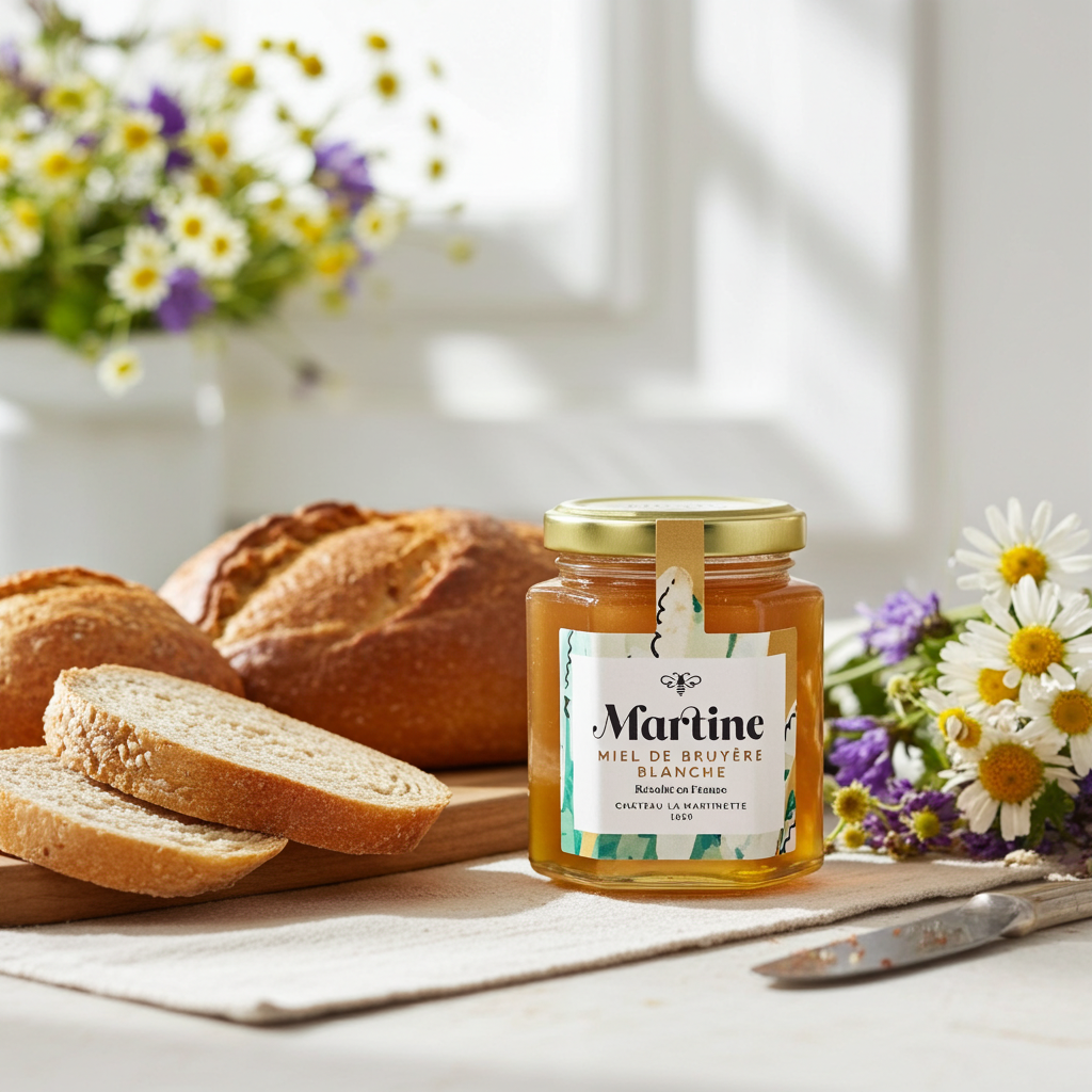 Miel de Bruyère Blanche Artisanal 250g | Miel Martine