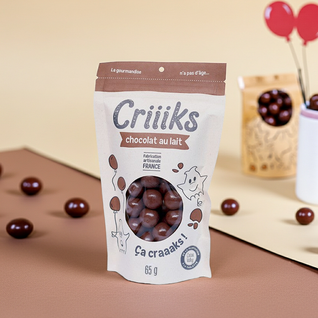 Billes de céréales Chocolat au lait 65g | CRIIIKS