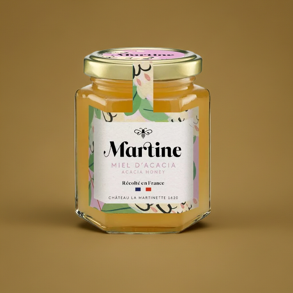 Miel d’Acacia Artisanal 250g I Miel Martine