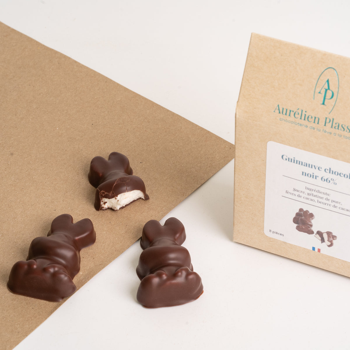 Lapin Guimauve Chocolat Noir 8u | Aurélien Plassard
