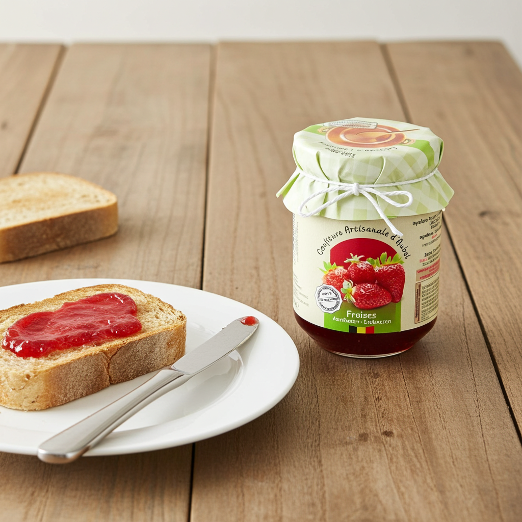 Confiture Artisanale de Fraises sans sucre 330g I Siroperie d’Aubel