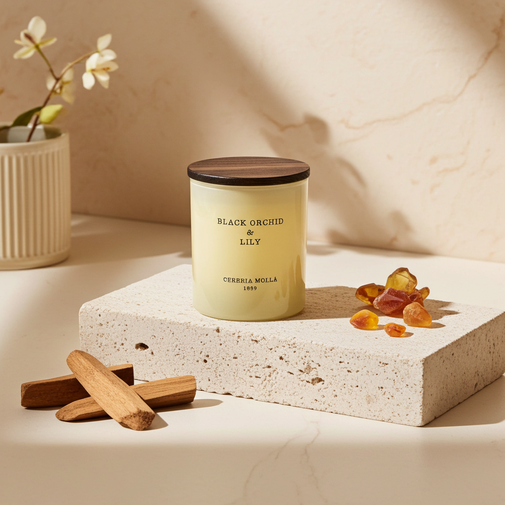 Black Orchid & Lily Scented Candle 230g | Cereria Molla 1899