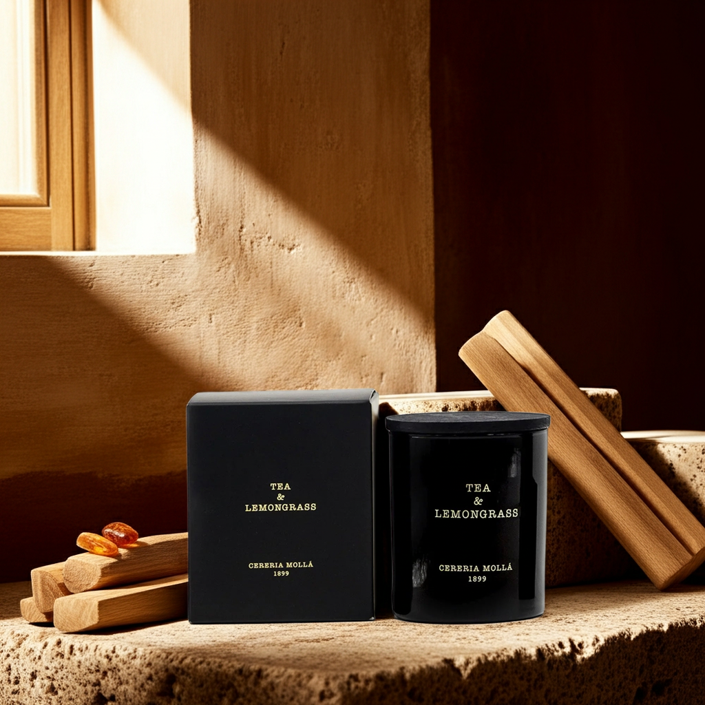 Bougie Parfumée Tea & Lemongrass 230g | Cereria Mollá 1899