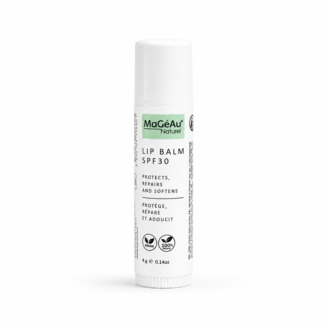 Baume à Lèvres Végan SPF30 pour Lèvres Sèches & Gercées | MaGéAu Naturel