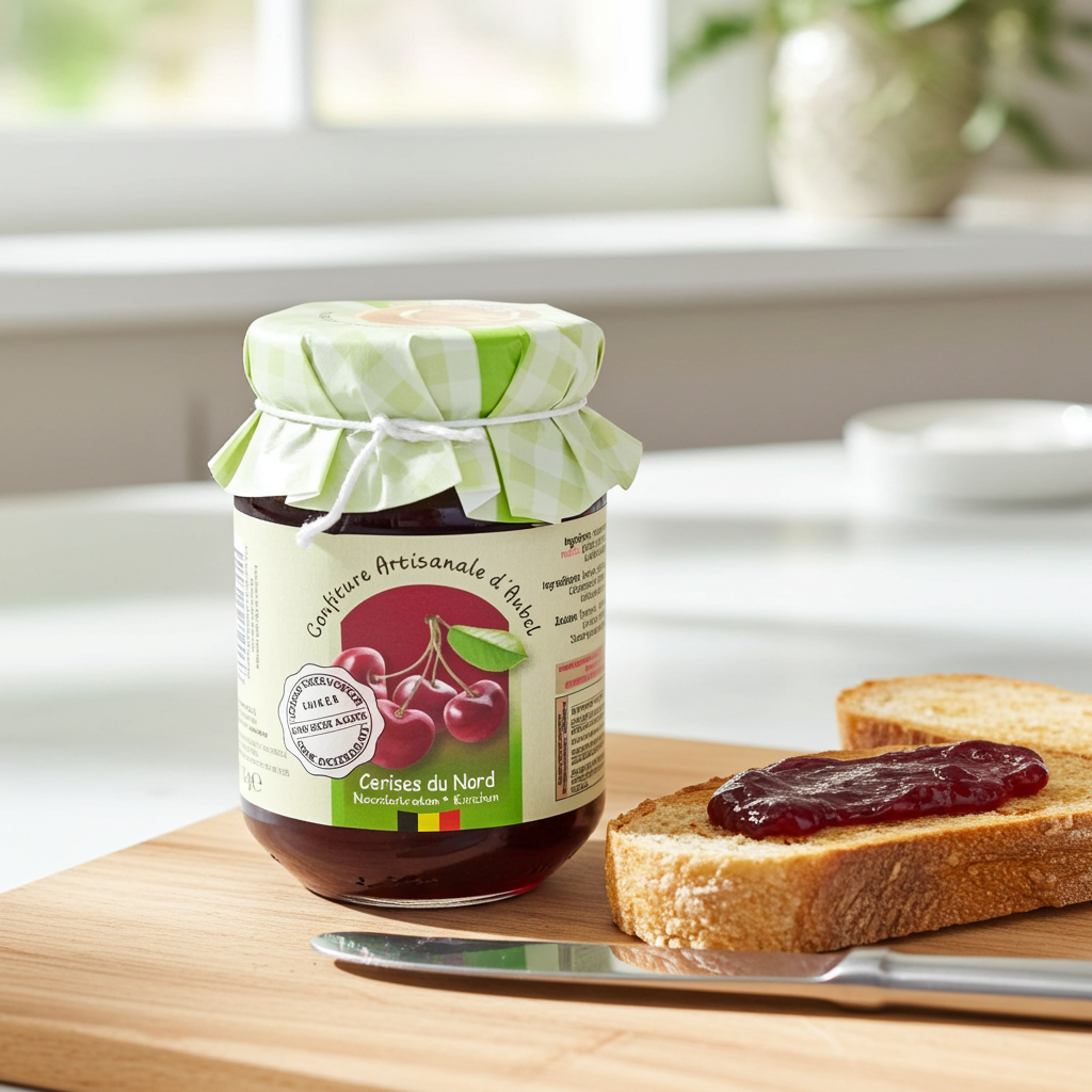 Confiture Artisanale Cerise sans sucre 330g I Siroperie d’Aubel
