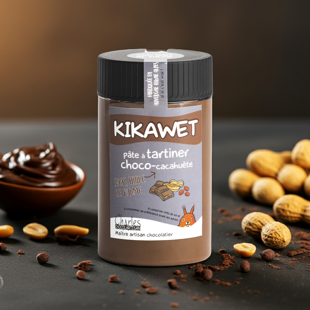KIKAWET Chocolade Pinda 280g | Charles Chocolartisan