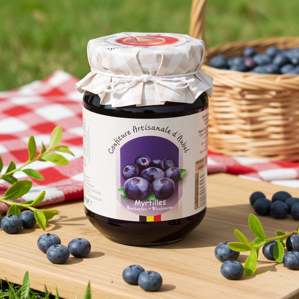 Confiture Artisanale Myrtille 330g I Siroperie d’Aubel