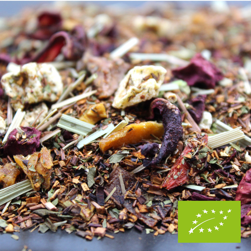 Organic mango, mint, lemon rooibos