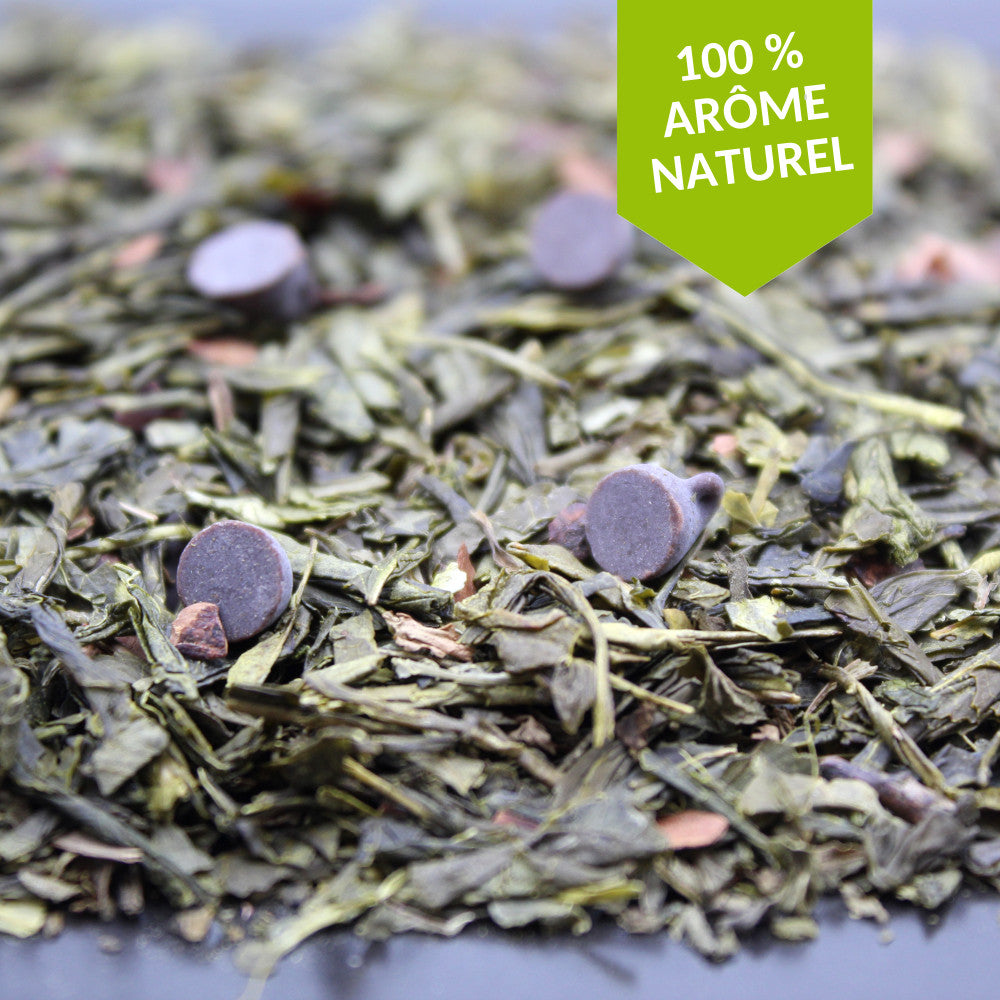 Mint-chocolate green tea